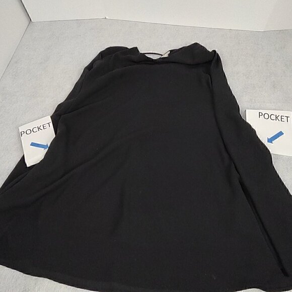 Peach Love California Black Swing Dress With Inner Liner Size Small - Picture 6 of 11